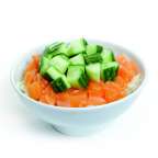 Salade choux  saumon / concombre - Sushi World Gosselies - Gosselies